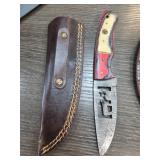 Handcrafted Knife with Leather Sheath