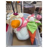 Department 56 Plush Goose and Carrot Bunny