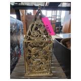 Brass Metal Lantern with Bird Motif
