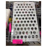 1909-1933 U.S. Lincoln Cents Coin Display Board