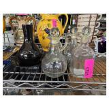 Glass Decanters with Stoppers