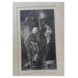 Engraving of Fellah Women at a Fountain