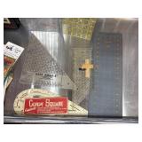 Tailoring Tools with Rulers and Books Assortment