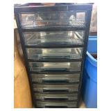 Multi-Tiered Plastic Storage Drawer Unit