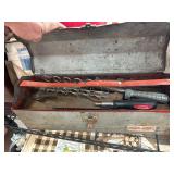 Metal Toolbox With Contents and Handle