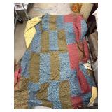 Patchwork Quilt with Mixed Fabrics