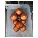 Large Matte Gold Christmas Ornaments