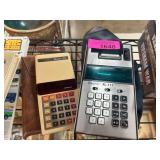 Two Vintage Calculators: Litronix 2220 and Unisoni