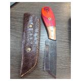 Custom Handmade Knife with Leather Sheath