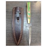 Damascus Steel Knife with Sheath