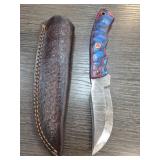 Damascus Steel Knife with Sheath