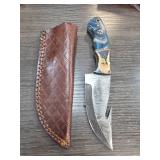 Custom Hunting Knife with Sheath