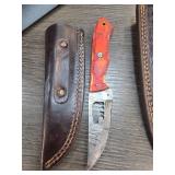 Handcrafted Knife with Leather Sheath