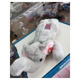 TY Righty Beanie Buddy Elephant Plush Toy