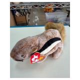 Ty Beanie Baby Chipper Chipmunk Plush Toy