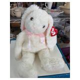 Ty Curly Bunny Plush with Heart Tag