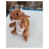 Ty Beanie Babies Nuts the Squirrel Plush