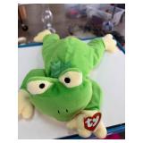 Ty Beanie Baby Ribbit Frog Plush Toy