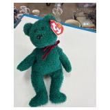Ty 2001 Holiday Teddy Bear Plush With Tags