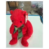 Ty Beanie Baby Mistletoe Plush Bear
