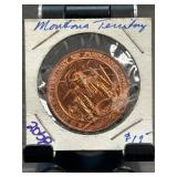 Montana Territory Copper Coin in Holder