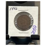 1896 Indian Head Cent in Display Holder