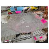 Textured Glass Bowl with Etched Design