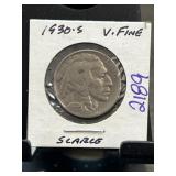 1930s Buffalo Nickel in Very Fine Condition