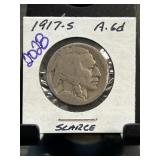 1917-S Buffalo Nickel Encased in Holder