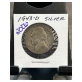1943-D Jefferson Nickel in Holder