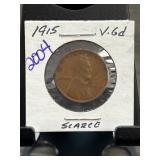 1915 Lincoln Wheat Penny in Coin Holder