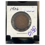1906 Indian Head One-Cent Coin