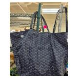 Goyard Monogram Tote Bag in Navy Canvas