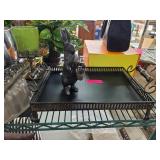 Bronze Rabbit Figurine Holding a Basket