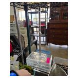 Clear Acrylic Makeup Organizer with Stand