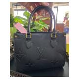 Louis Vuitton Black Monogram Leather Handbag