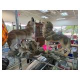 Howling Wolf Figurines