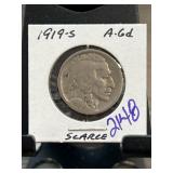1919-S Buffalo Nickel in Holder