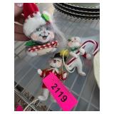 Annalee Christmas-Themed Mouse Figurines