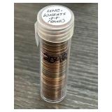Roll of Uncirculated Wheat Pennies (S Mintmark)