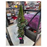 Decorative Topiary Cone with Faux Ivy