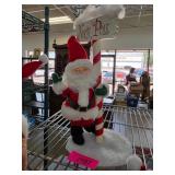 Annalee Santa Figurine with North Pole Sign
