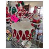 Fitz and Floyd Peppermint Santa Basket
