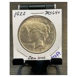 1922 Peace Dollar MS64+ Gem Uncirculated