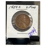 1929-S Lincoln Wheat Cent in VF Condition