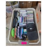 CDs, DVDs, and a Cassette Player