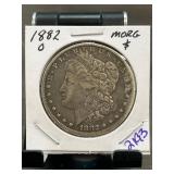 1882-O Morgan Silver Dollar Coin
