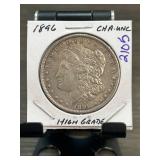 1896 Morgan Silver Dollar in High Grade