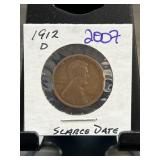 1912-D Lincoln Wheat Cent " Scarce Date