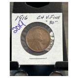 1916 Lincoln Wheat Cent in VF Condition